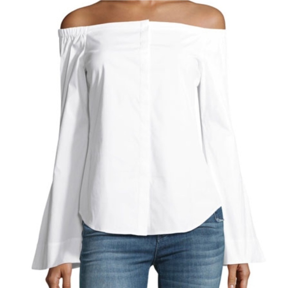 Theory Auriana Off the Shoulder Top NWT